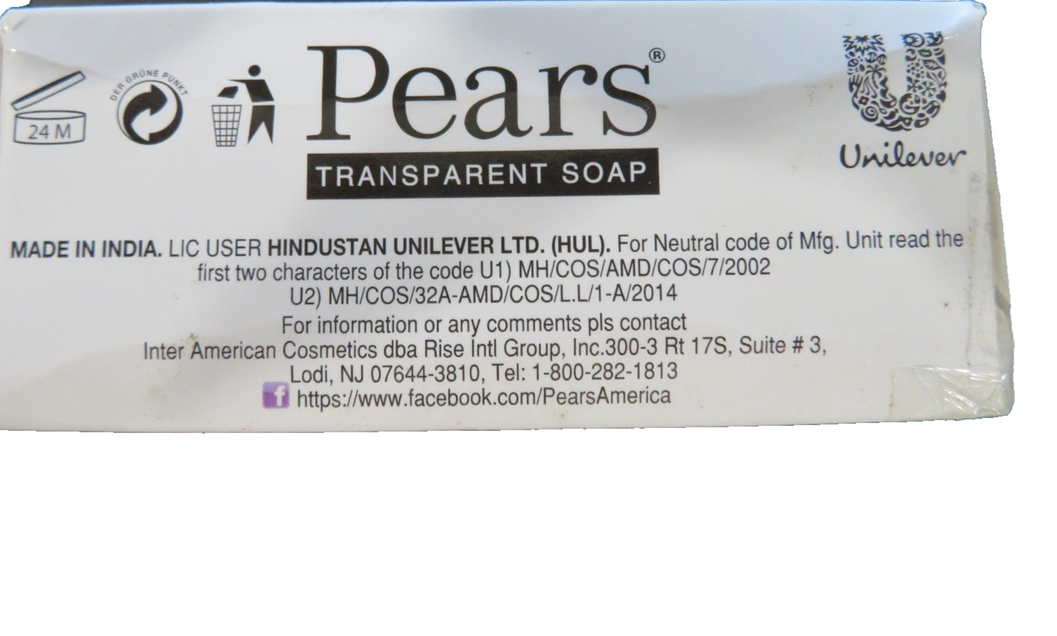 2X PEARS OIL CLEAR SOAP W/LEMON FLOWER EXTRACT + 2X PEARS GENTLE FORM 💥4-PACK💥