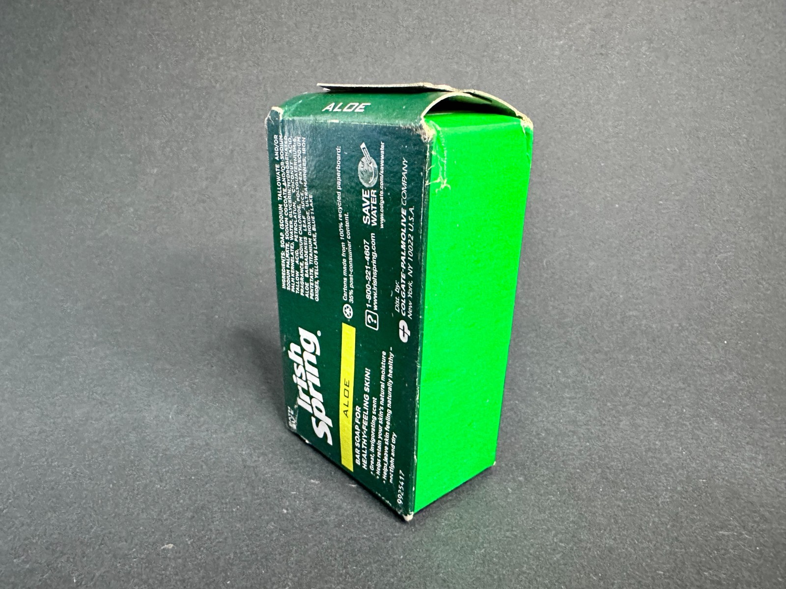 New Old Stock Irish Spring Deodorant Bar Soap Bath Size Aloe 3.75 oz Single Bar