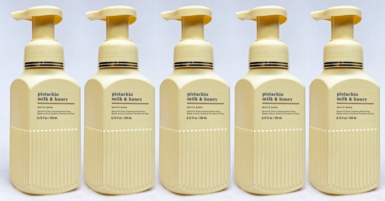5 Bath & Body Works PISTACHIO MILK HONEY Gentle Foaming Hand Soap 8.75 oz