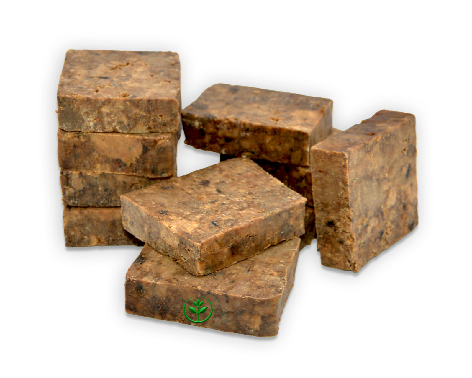 African Black Soap Raw Bar 2 lbs. Bulk 100% Pure Natural Organic From Ghana