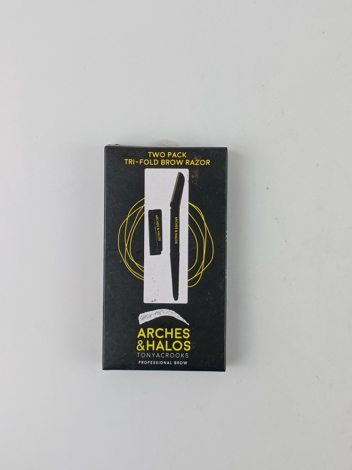 2 PACK ARCHES & HALOS MIXED LOT 2 PACK TRI-FOLD BROW RAZOR & DUO BROW POWDER