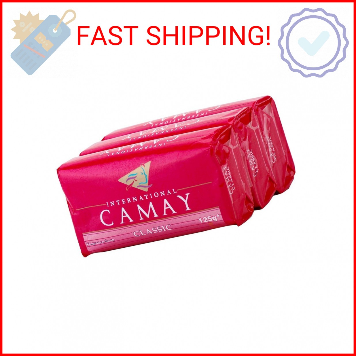 CAMAY CLASSIC OZ BATH BAR (3-pack) 4.0 OZ BARS.