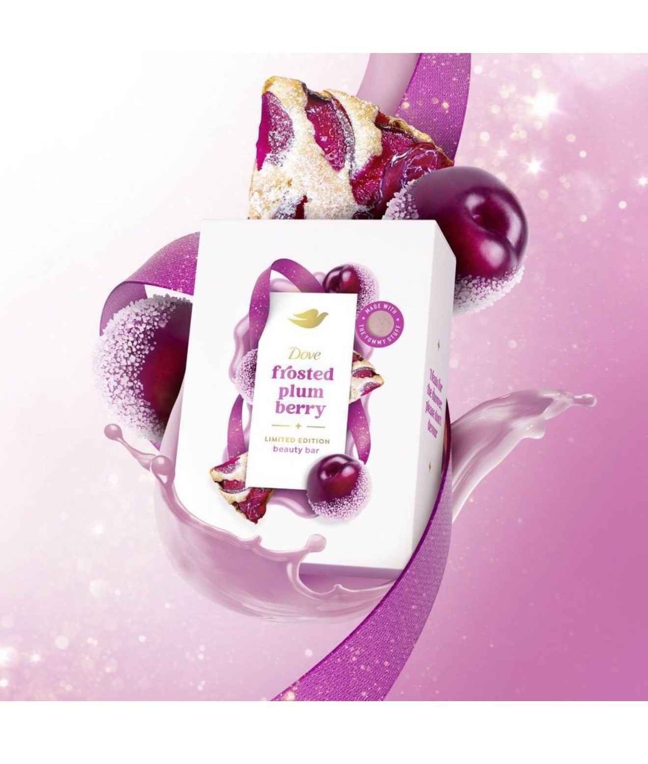 Dove Holiday Treat Limited Edition Frosted Plum Berry – SINGLE SOAP BAR 3.75 oz