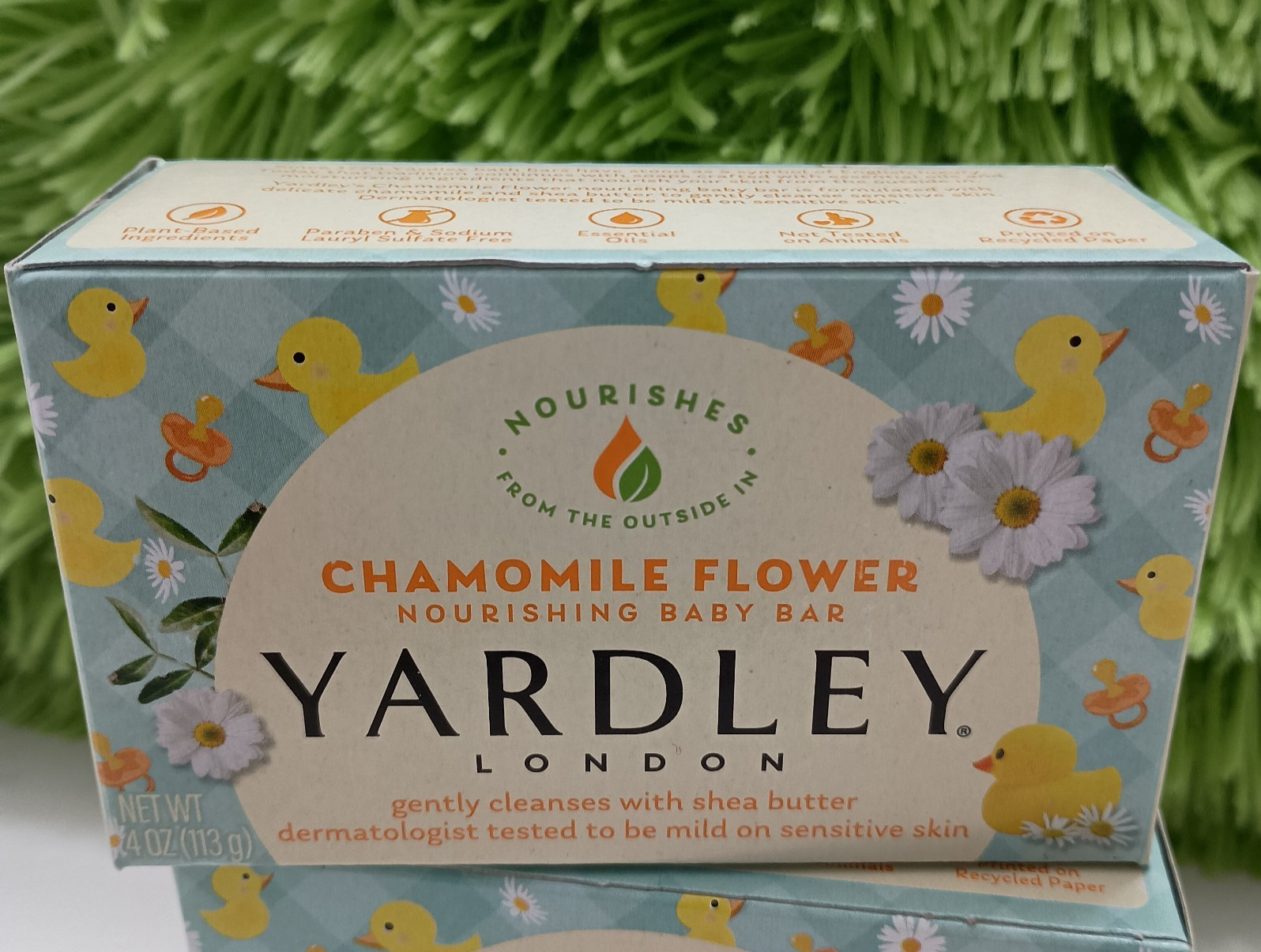 Yardley London Soap LOT Of 2 Chamomile Flower Nourishing Baby Bar Sensitive Skin