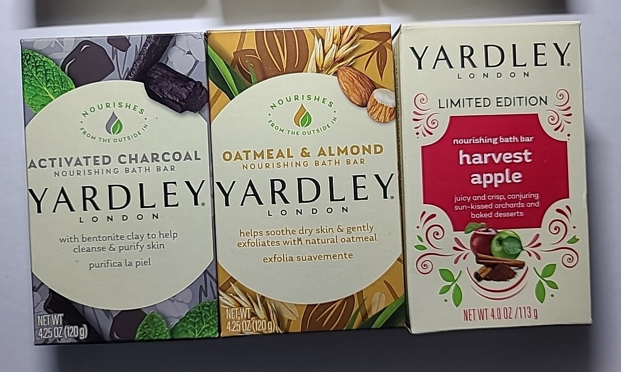 S12*BRAND NEW*6 PCs SET Yardley Bar Soaps