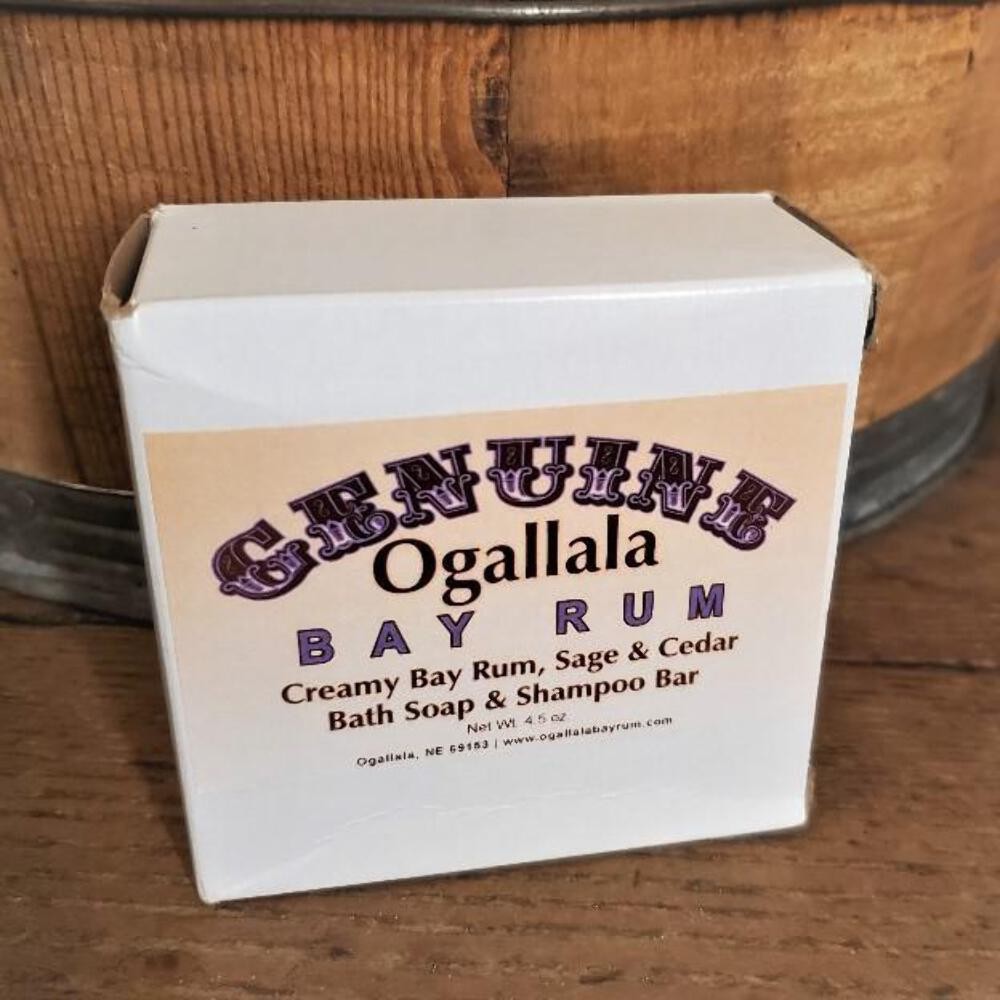 NEW Bay Rum Soap & Shampoo Bar Genuine Ogallala