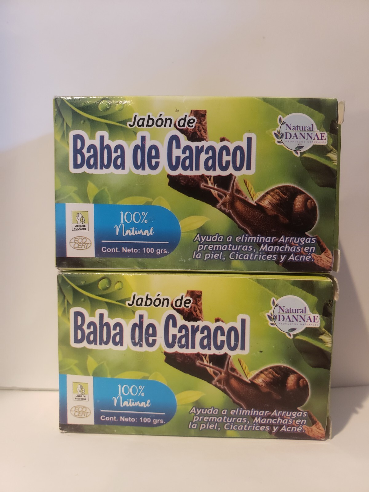 SNAIL SOAP/JABON DE BABA DE CARACOL 100GRS (2 Pack) Skin Care, Sun Spots, Acne
