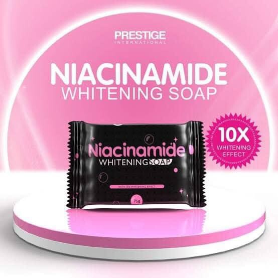 5 Bars Prestige International Niacinamide Whitening Soap, 75g Each