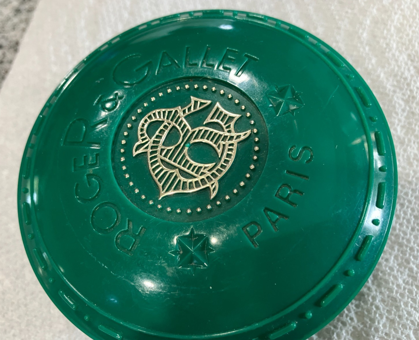 Vintage Roger & Gallet Bar Soap in Dark Green Travel Case Paris France* 5.3 oz