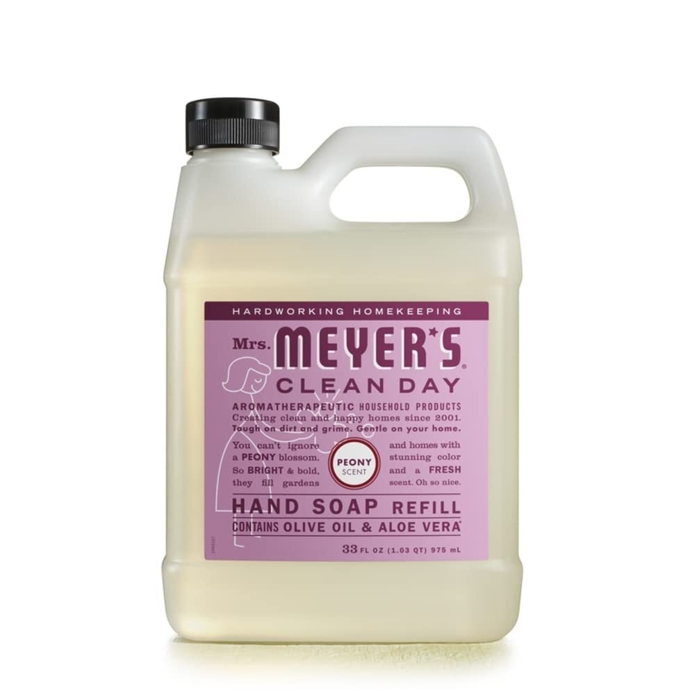 Mrs. Meyer’s Clean Day Peony Hand Soap Refill 33 fl oz Pack of 6