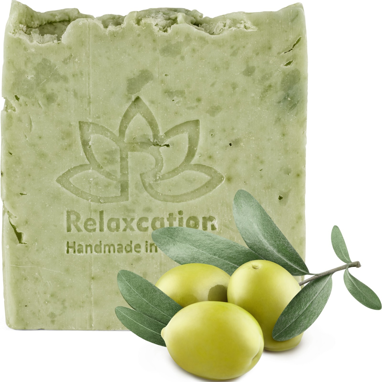 1 Vegan Natural Cold Process OLIVE OIL Soap Bar with 90% Organic Olive Oil
