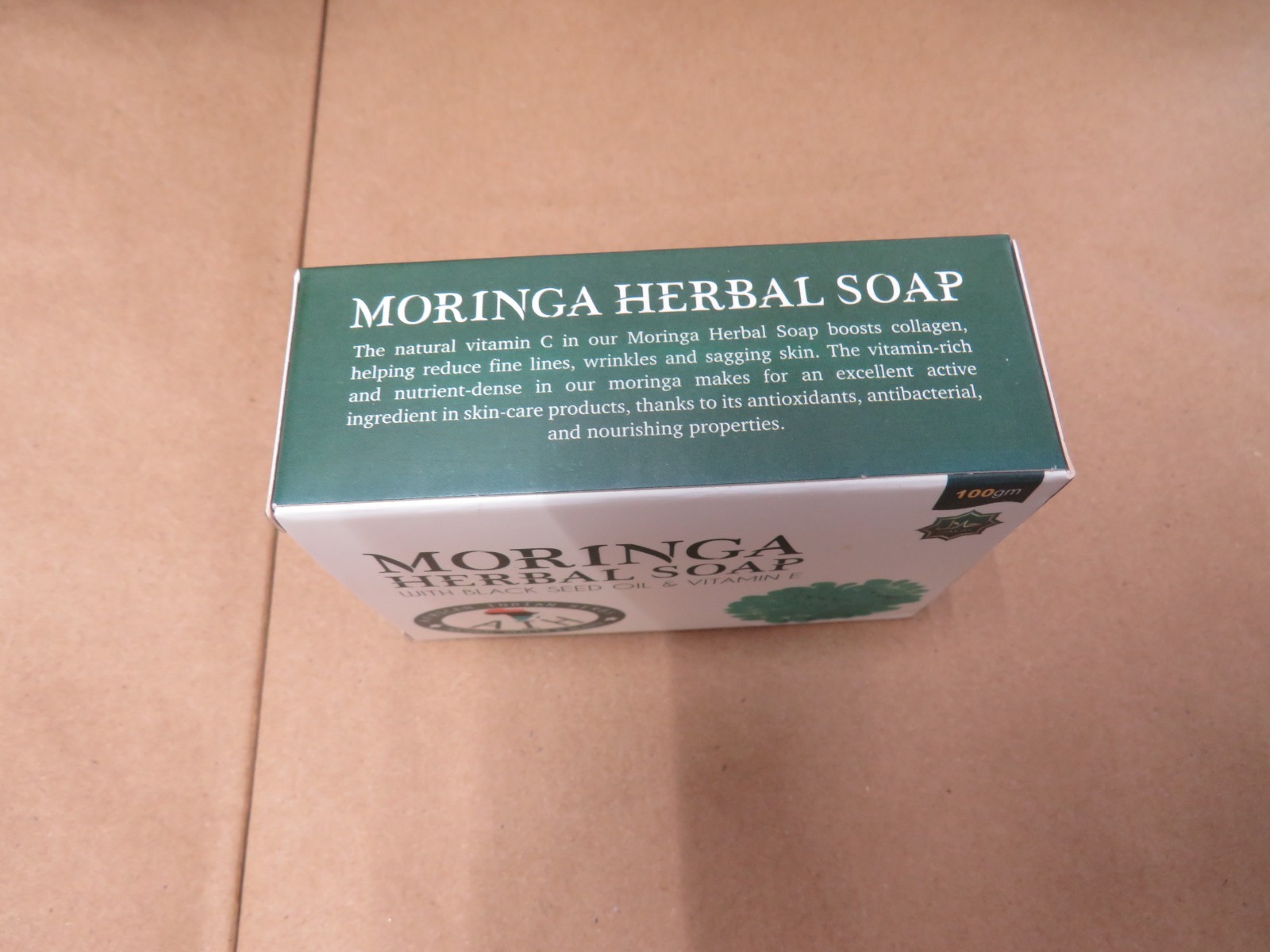 Moringa herbal bar soap with Black seed oil & vitamin E African Indian Herbs