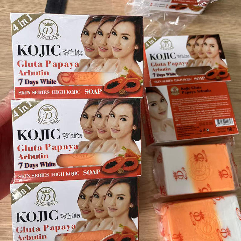 X3 Kojic White Gluta PAPAYA Arbutin 7 Days Whitening Soap Clear spot 160g