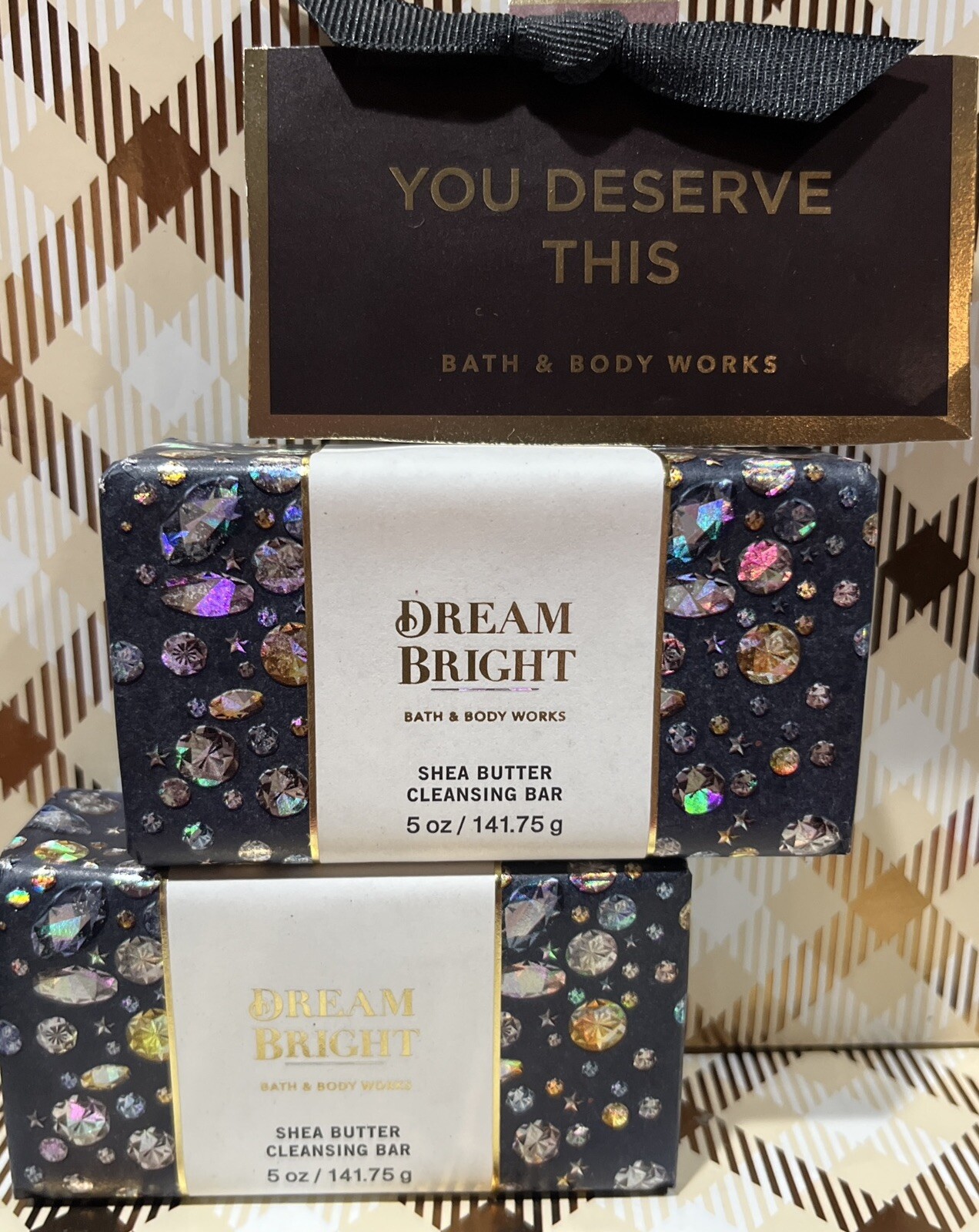 X2 Lot DREAM BRIGHT Bath & Body Works Bar Shea Butter Cleansing Scented Soap
