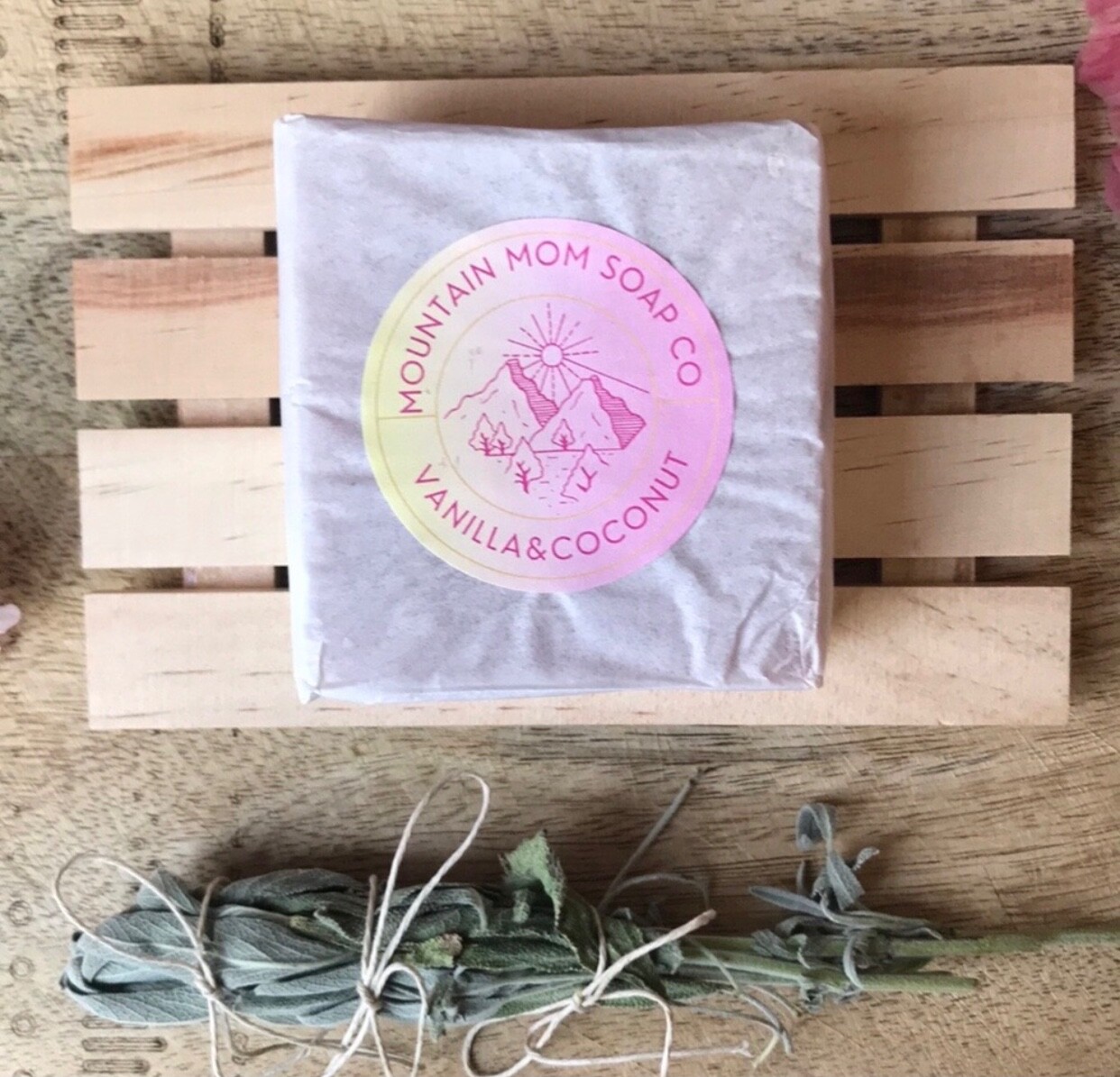 4.5 oz Soap – Vanilla & Coconut glycerin body soap