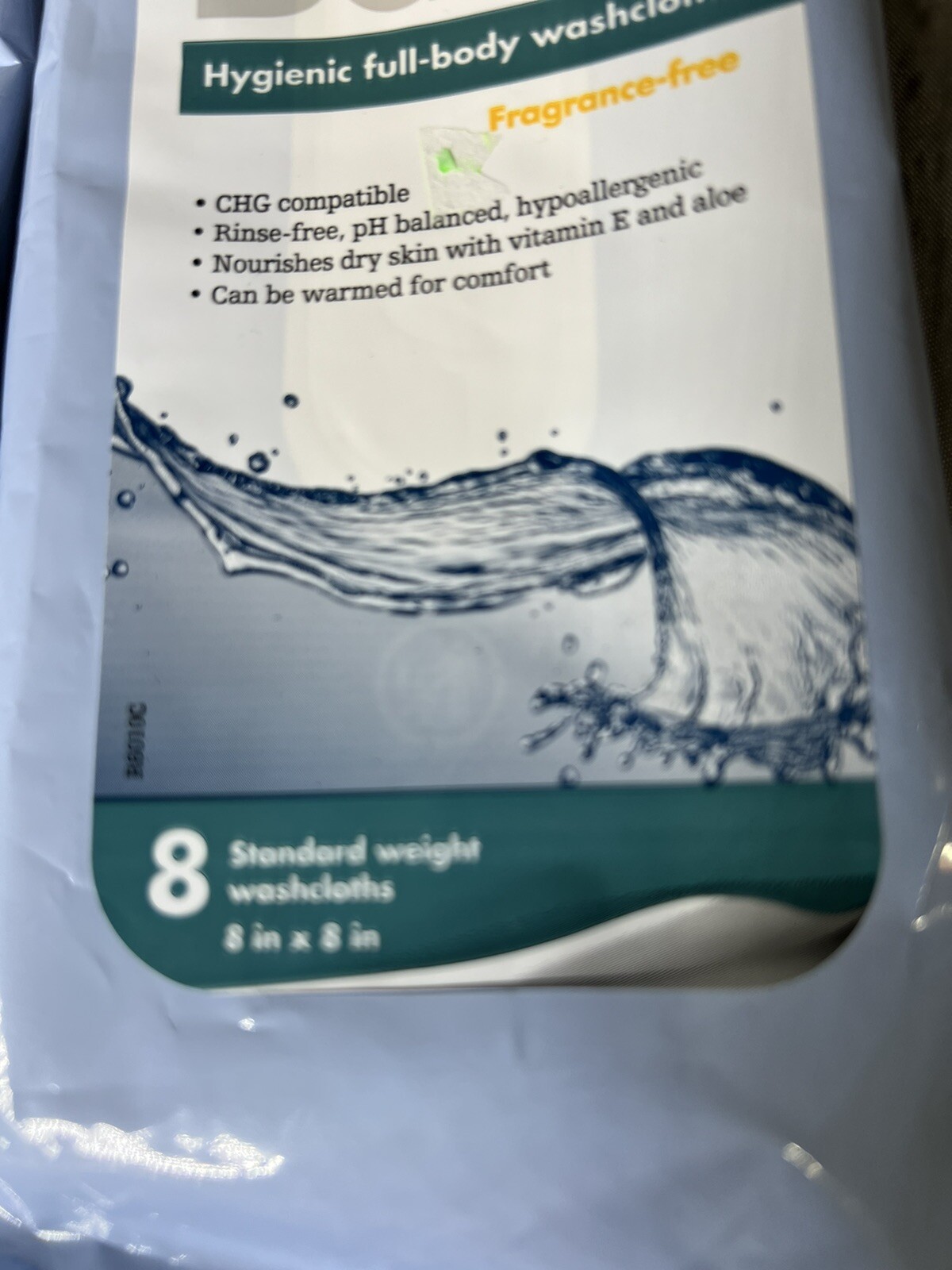 New Stryker Sage Bath Hygenic Full Body Washcloths Fragrance-Free 8pk 4 Pk -BB4