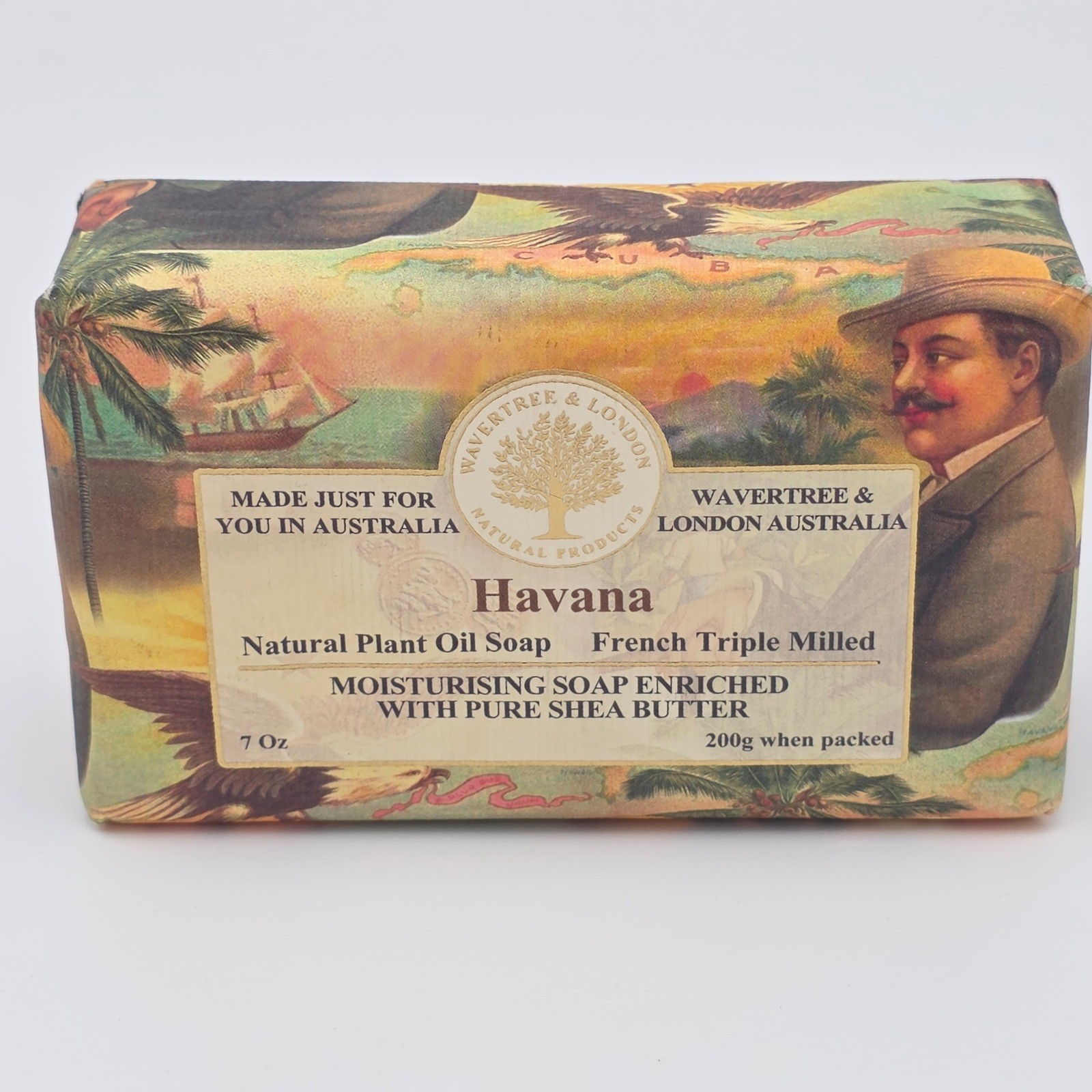 Wavertree & London Havana Artisanal Soap 7oz Shea Butter Australia Natural Spice