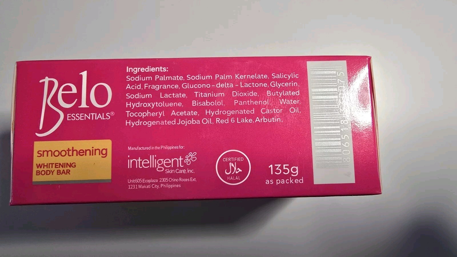 Belo Essentials Whitening Body Bar Soap 135g Genuine & New 2 BARS