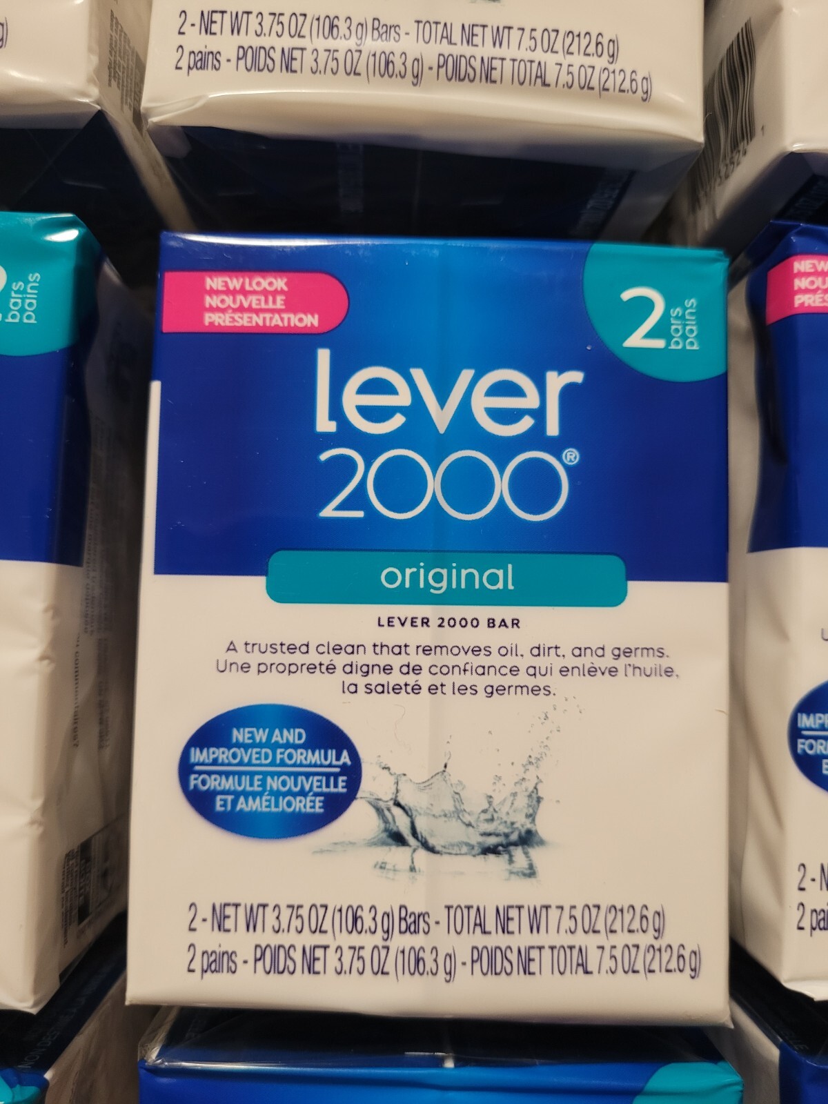 18 Bars Total (9 2-Packs) Lever 2000 Original Bar Soap 3.75 oz Each Bar USA Made