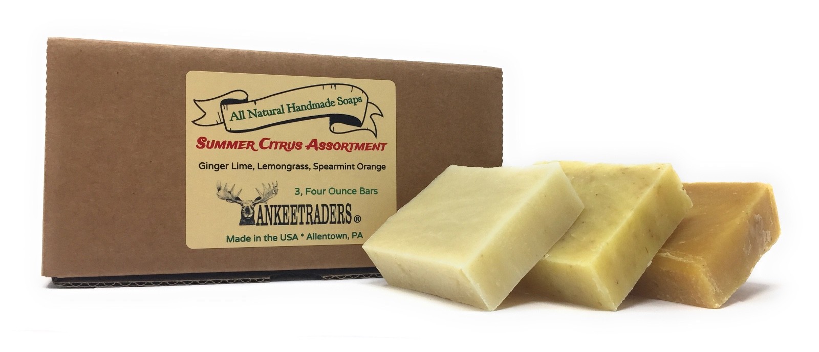 Summer Citrus Assortment ~ All Natural, Vegan, Handmade Soap ~ 3 / 4 oz. Bars