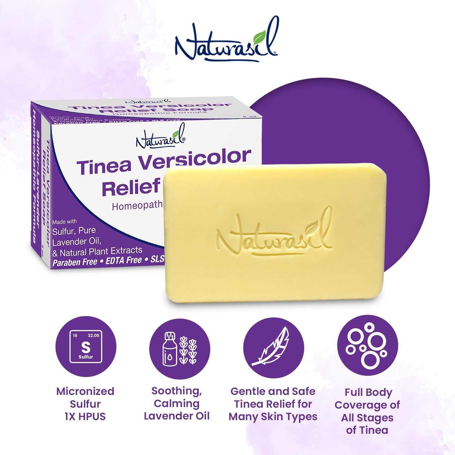 Lavender Scented Antifungal Sulfur Soap – Natural Relief for Skin Irritation