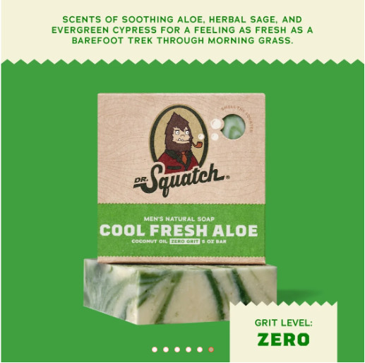 Dr Squatch Bar Soap Cool Fresh Aloe Fast Shipping from USA