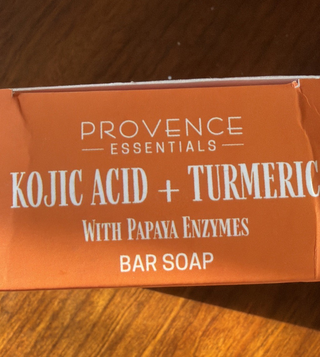 PROVENCE ESSENTIALS Kojic Acid + Turmeric w/ Papaya Enzymes Bar Soap (10oz) NEW