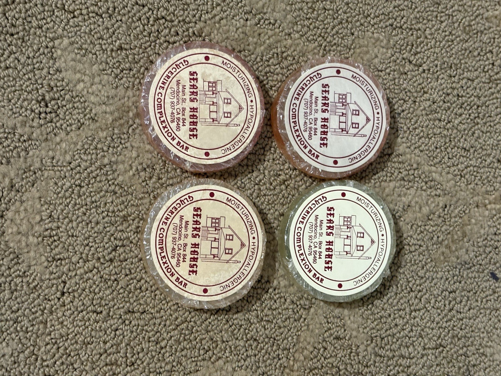 Vintage Sears House Glycerin Complexion Soap Bars Lot Of 4 See Pictures