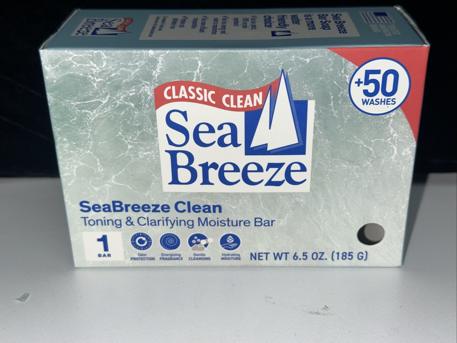 10 Sea Breeze Classic Clean SeaBreeze Clean Toning Clarifying Moisture Bar 6.5oz