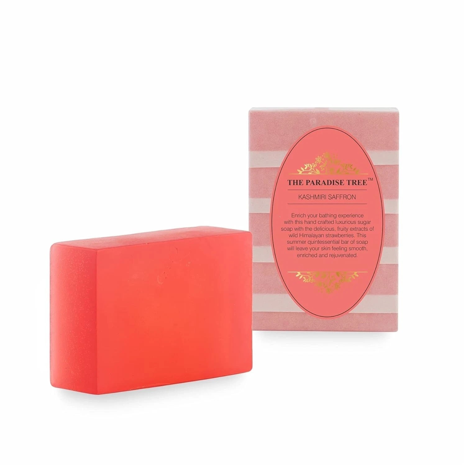 The Paradise Tree Kashmiri Saffron Luxury Soap For All Skin Types 100gm v805