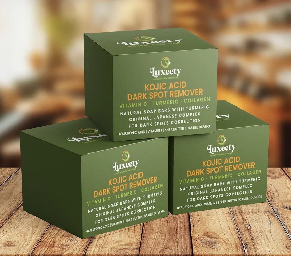 Lemon Turmeric & Kojic Acid Brightening Soap, Dark Spot Remover,( 2 p)