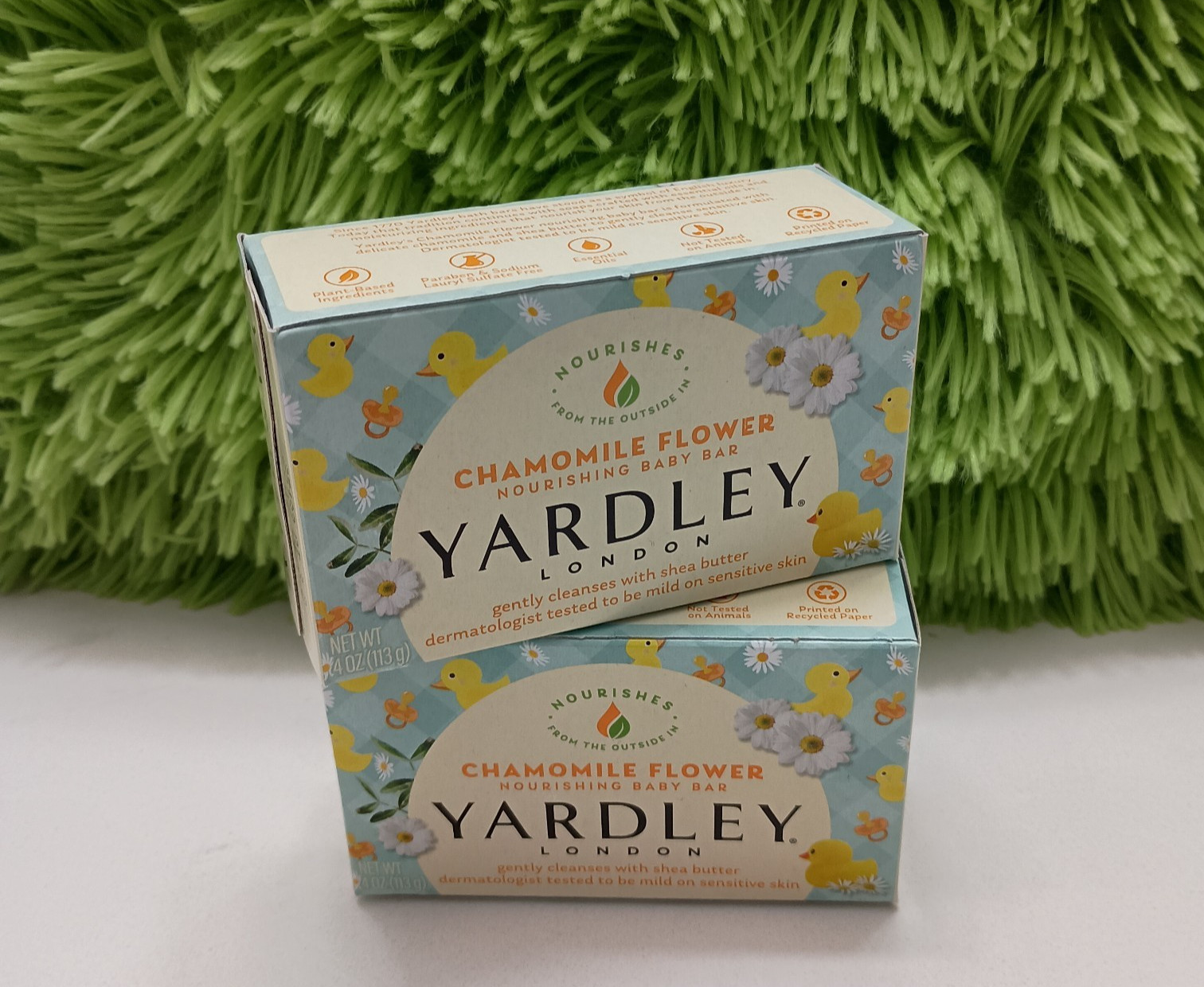 Yardley London Soap LOT Of 2 Chamomile Flower Nourishing Baby Bar Sensitive Skin