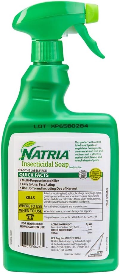 Insecticidal Soap, Ready-To-Use Garden Bug Treatment, Insect Killer for Indoor