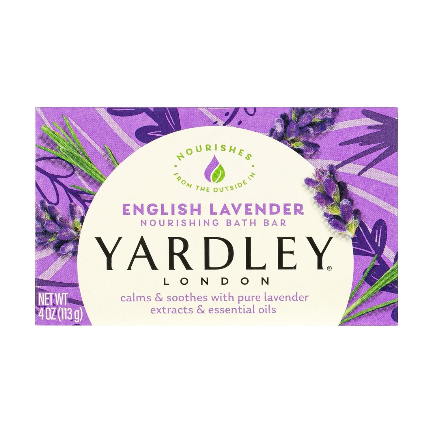 Lavender Essential Oil Bath Bar – 4oz Naturally Moisturizing Soap for Adults