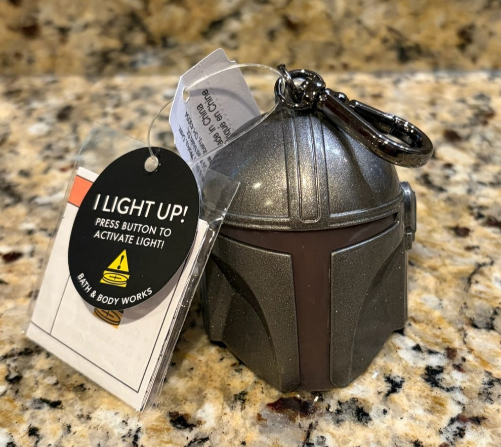 Bath & Body Works Mandalorian & Grogu LIGHT UP Pocketbac Holder STAR WARS NEW
