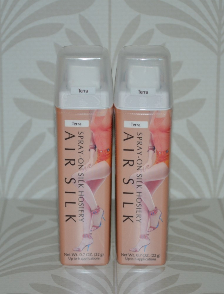 2- Air Silk Spray-On Silk Hosiery Terra 0.7 oz Travel Size New Rare