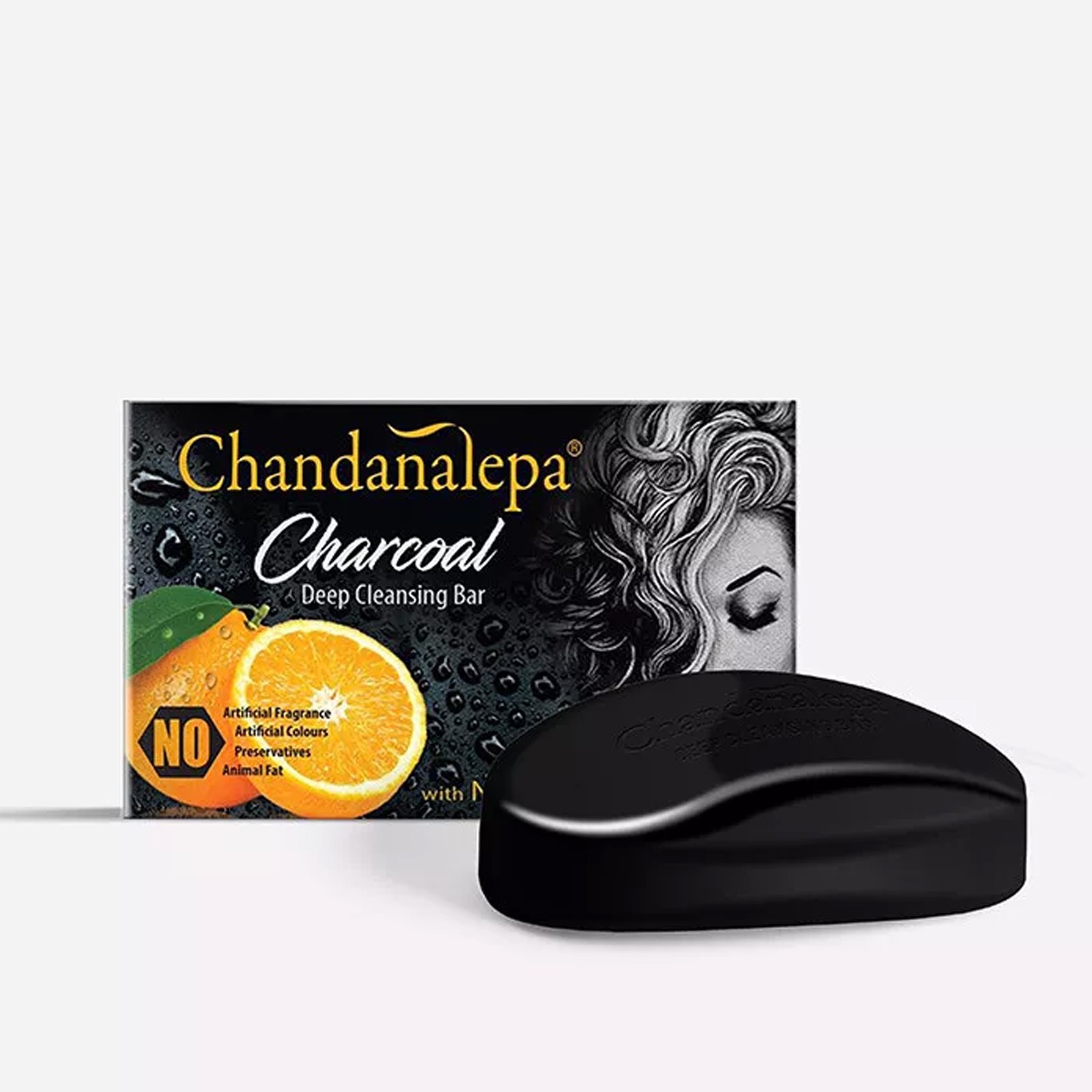 Charcoal Ayurveda Herbal Soap Chandanalepa Deep Cleansing Bar Healthy Soap 100g