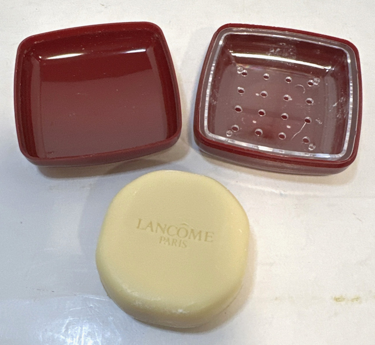 Vintage Hotel Sofitel De Lancome Travel Size Hotel Soap Hard Plastic Case