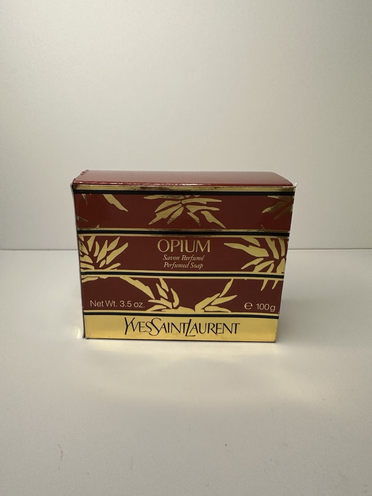 VTG OPIUM Yves Saint Laurent Soap 3.5 oz SEALED In Refillable Case Box
