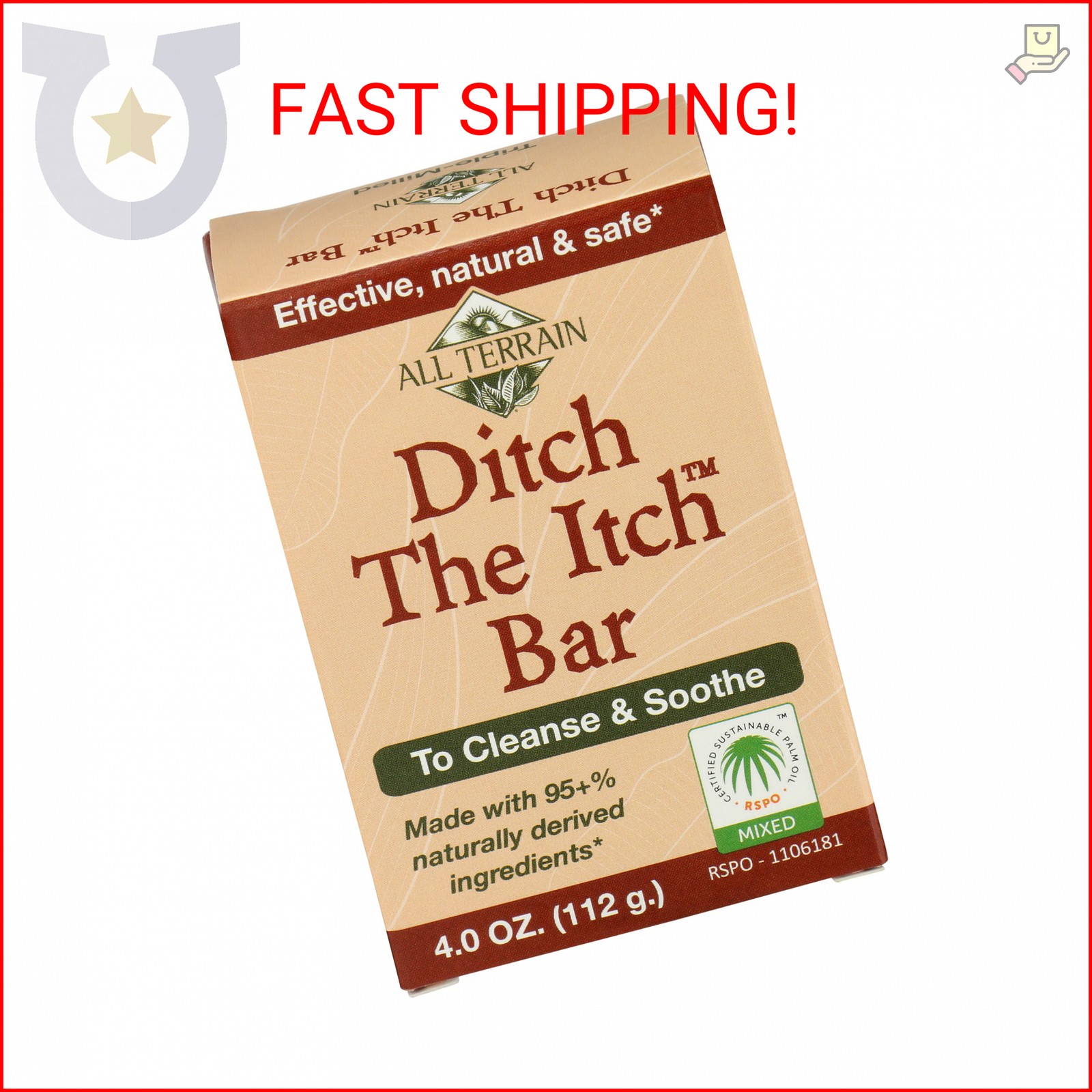 All Terrain Natural Ditch The Itch Outdoor Itch Relief Cleanse, Soothe and Nouri
