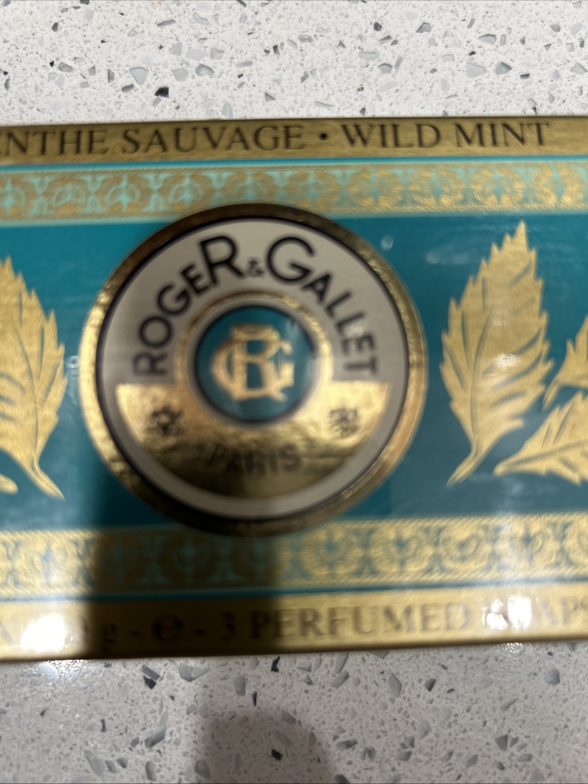 Vintage Roger & Gallet Wild Mint Savons Perfumed Soaps 3 X 3.5 oz.