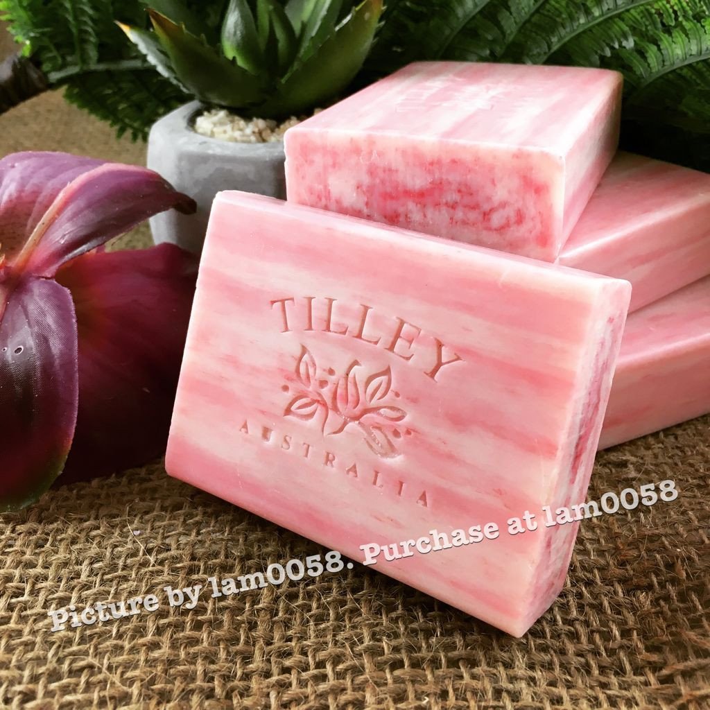 5x Tilley 100 gram Pure Vegetable Soap – Pink Lychee | 5件 x 100克纯植物香皂 – 粉红荔枝香味