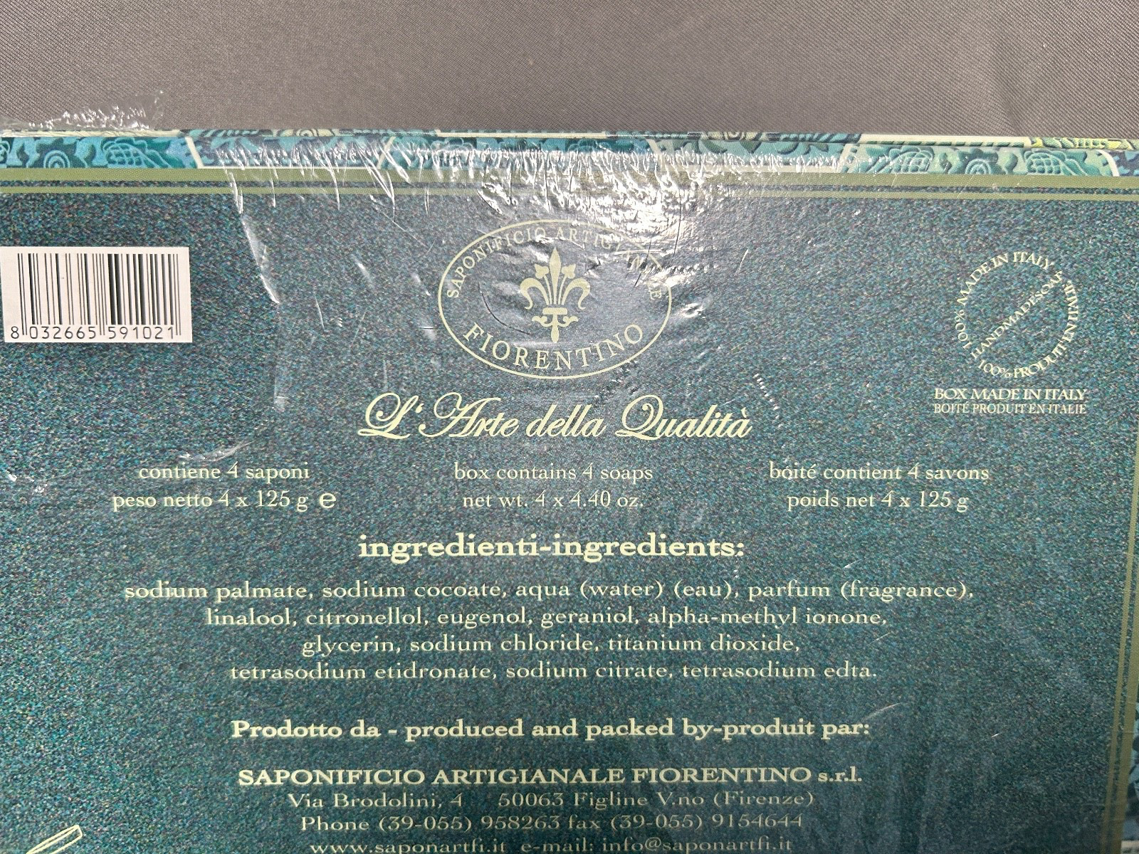 Set of 4 – Valerie Bertinelli Luxury Bar Soap – 4.40oz /125g Each