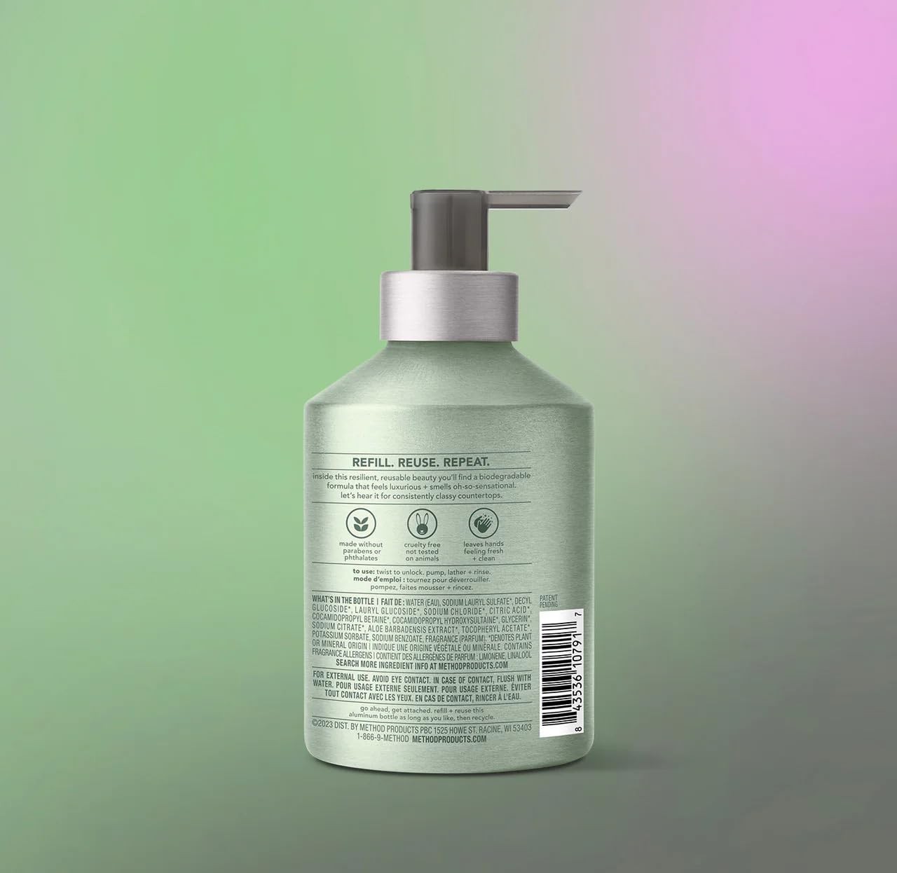 Method Hand Wash Sage + Wild Mint, 12 fl oz (3 Pack) – 12 Fl Oz (Pack of 1)