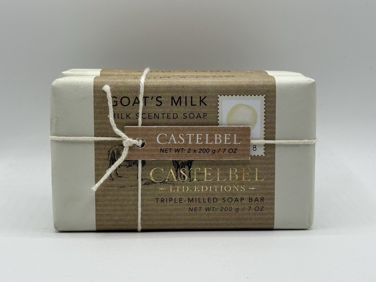 Castelbel Goat’s Milk Soap Set of 2 x 200g Bars Made in Portugal Ltd Edition NWT