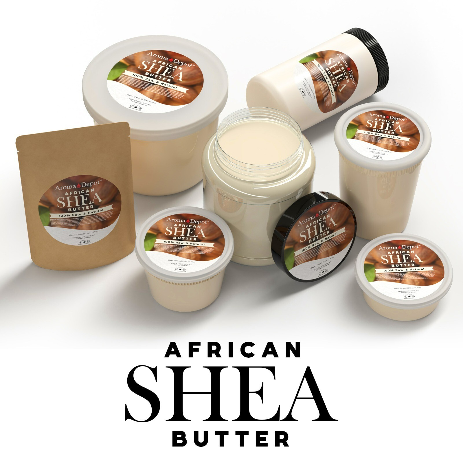 African Black Soap Paste 8 oz. Natural Raw Organic Wash Face Body Hair Raw