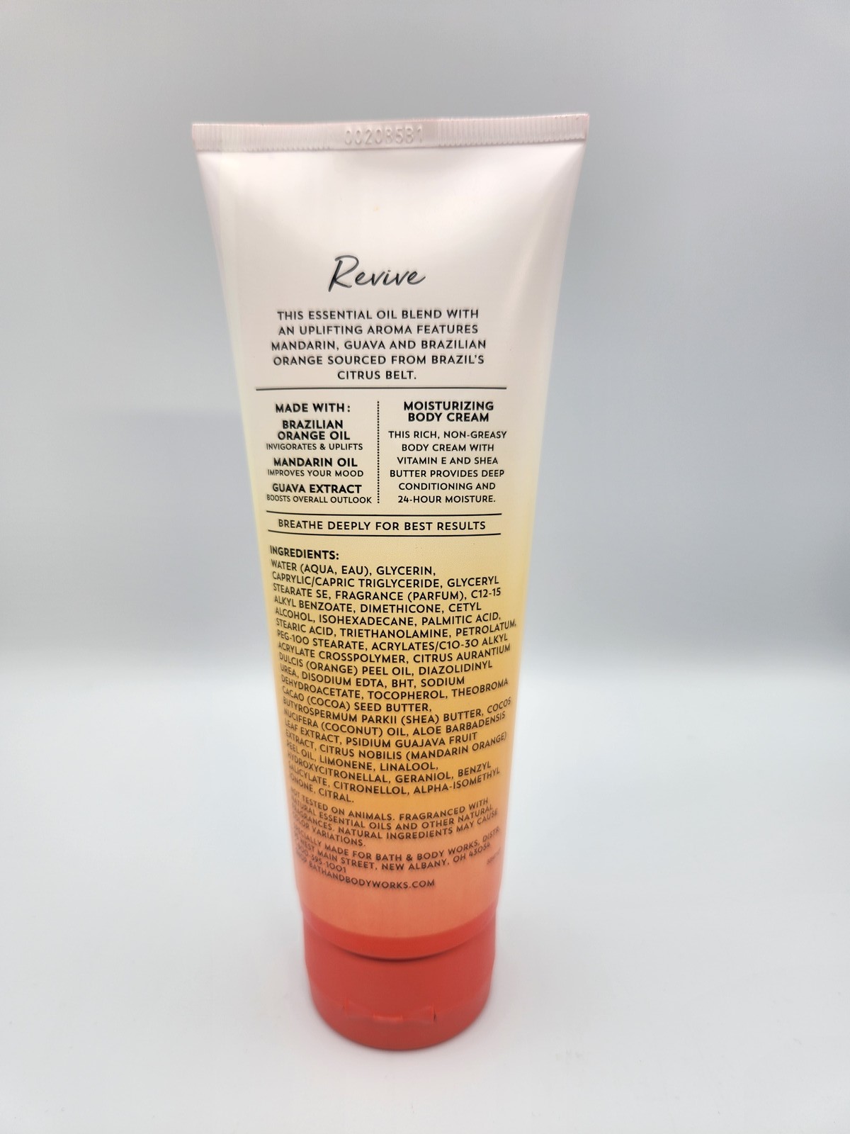 Bath & Body Works Aromatherapy Revive Body Cream 8oz Brazilian Orange MandarinF3