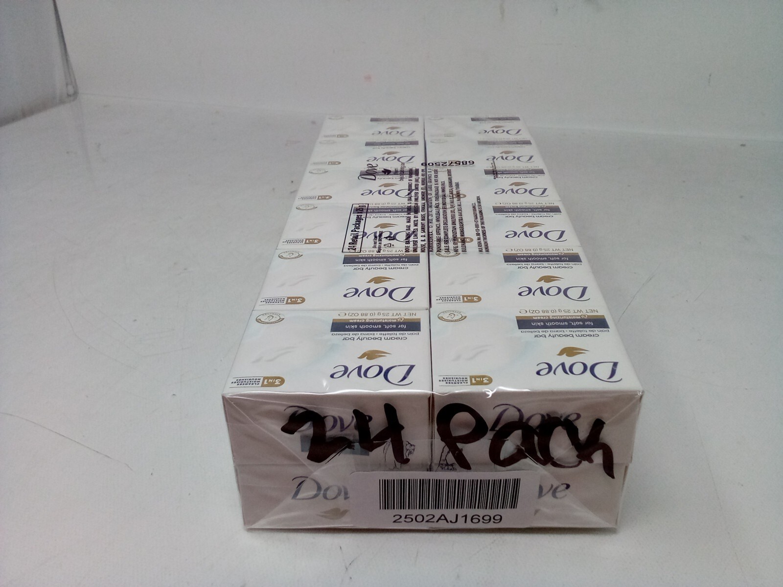 Dove Cream Beauty Bar Travel Size 0.88 oz each, Travel, Hotel – {PACK OF 24}