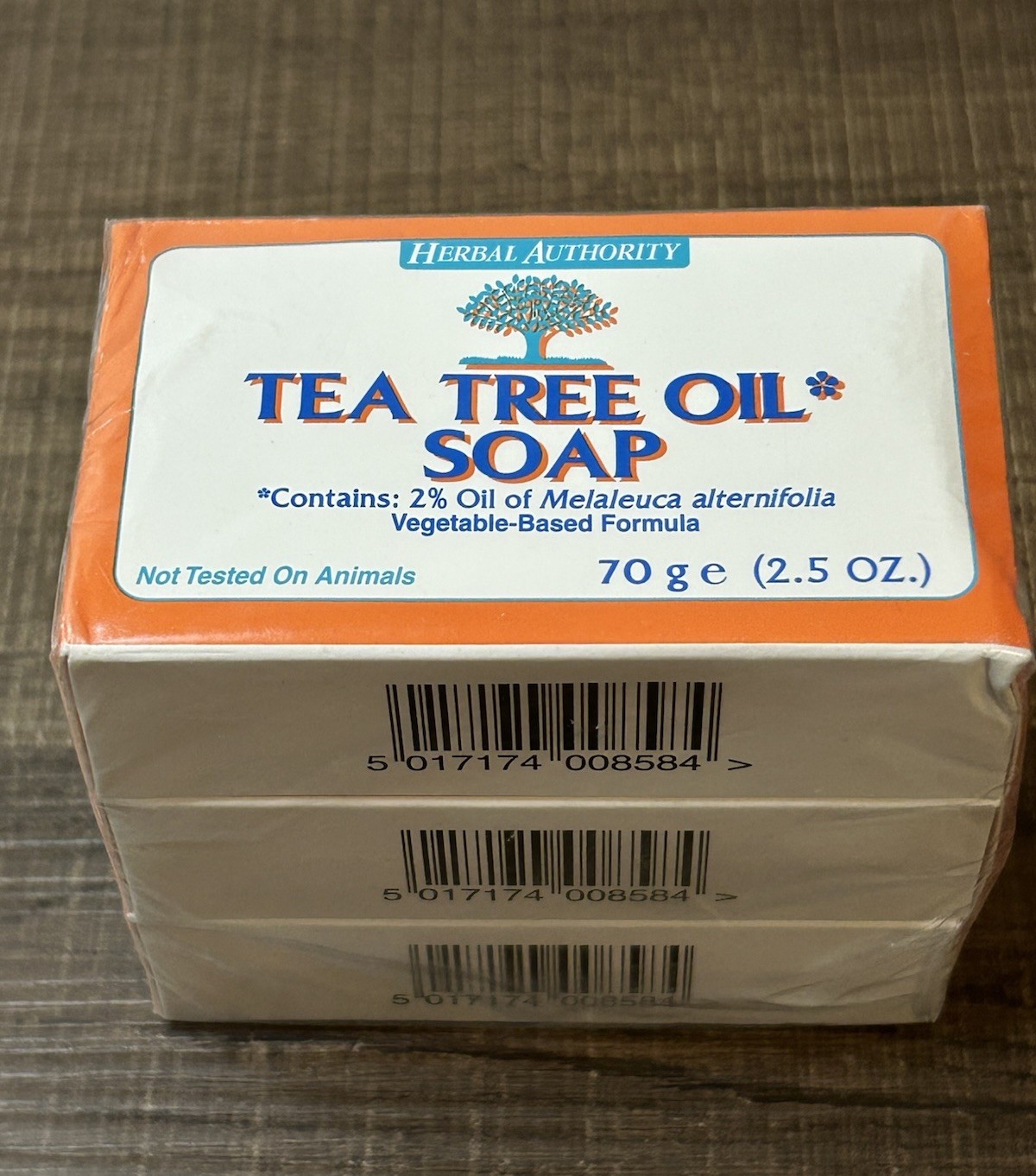 Tea Tree Soap Bar Natural Deep Cleansing Herbal Soap Body & Feet 3 – 2.5oz Bars