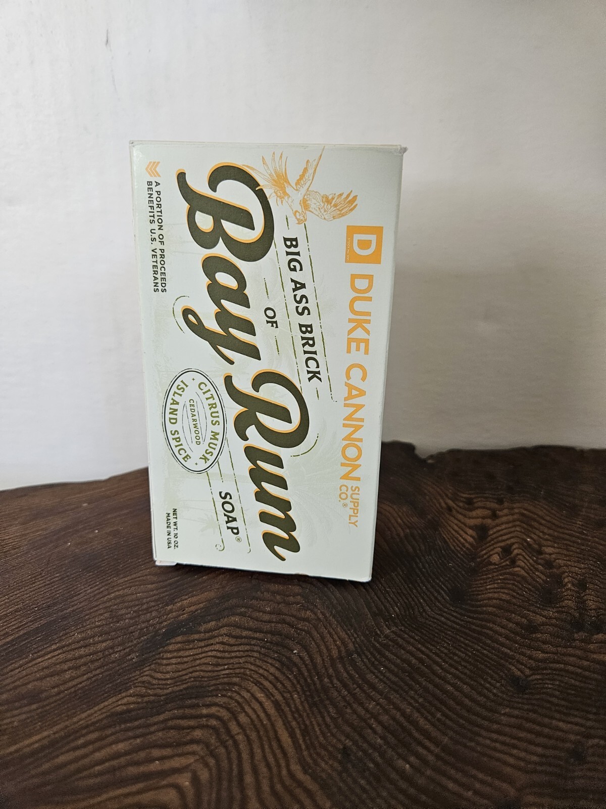 Duke Cannon Bay Rum Big Ass Brick of Soap for Men 10 oz Citrus Musk Made in USA